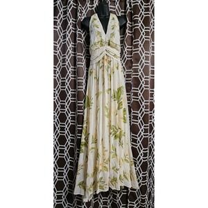 FARM Rio | Dresses | Farm Rio X Anthropologie Pleated Floral Dropwaist Maxi  Dress | Poshmark